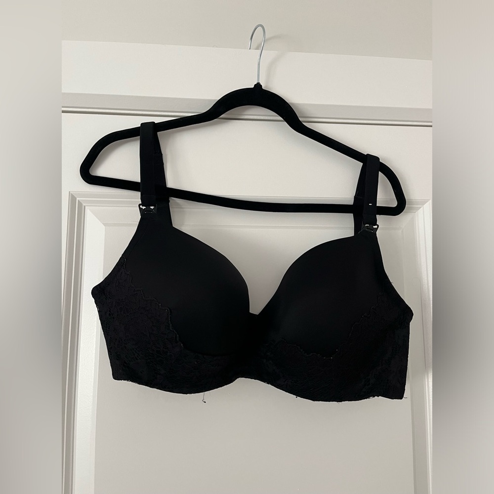 Thyme and maternity black nursing bra